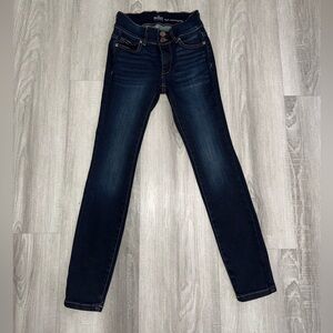 Soho NY & Company Jeans High Waist Slim Jegging Stretch Denim Petite Button Zip